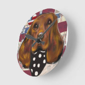 IRISH SETTER RUNDE WANDUHR (Winkel)
