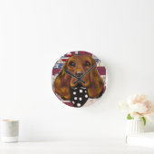 IRISH SETTER RUNDE WANDUHR (Zuhause)