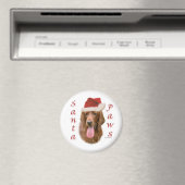 Irish Setter Santa Paws Magnet (In Situ (Geschirrspüler))