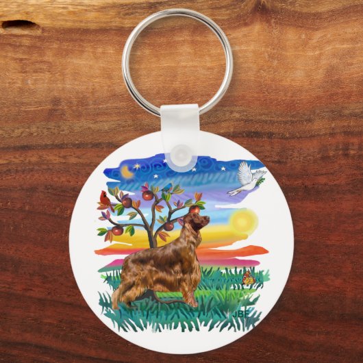 Irish Setter Schlüsselanhänger (Vorderseite)