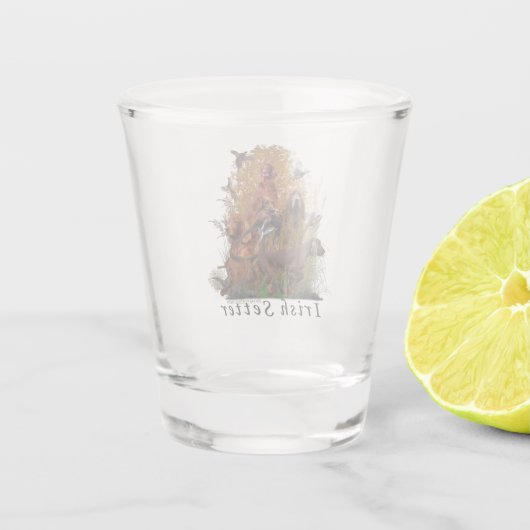 Irish Setter Schnapsglas (Rückseite)