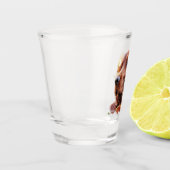 Irish Setter Schnapsglas (Links)
