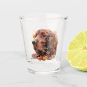 Irish Setter Schnapsglas (Vorderseite)