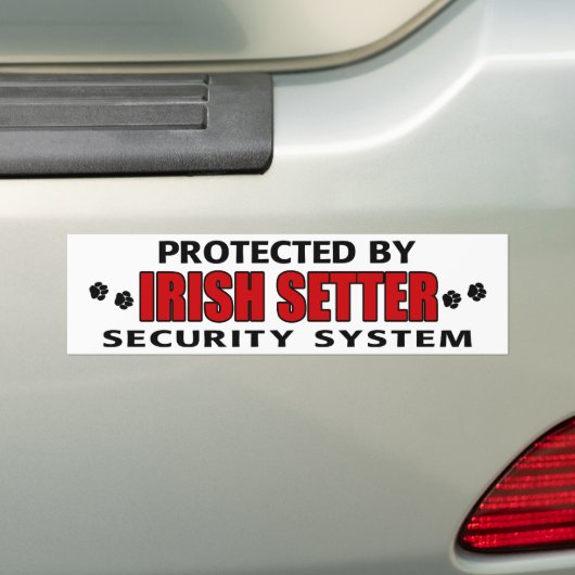 Irish Setter Security Autoaufkleber (Auf Auto)