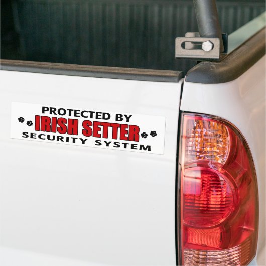 Irish Setter Security Autoaufkleber (Auf Lkw)