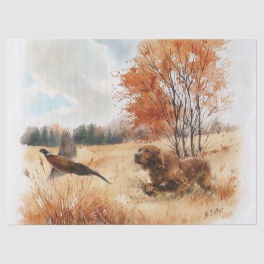 Irish Setter Seidenpapier (Vorderseite)