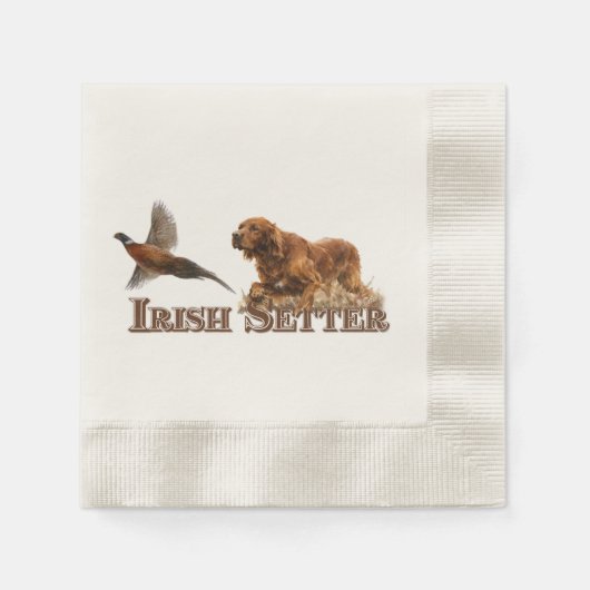 Irish Setter Serviette (Vorderseite)