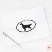 Irish Setter Silhouette Black Sticker (Umschlag)