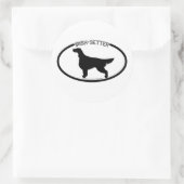 Irish Setter Silhouette Black Sticker (Tasche)
