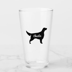 Irish Setter Silhouette Personalisiert Dog Lover Glas