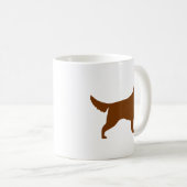 Irish Setter Silhouetten Kaffeetasse (VorderseiteRechts)