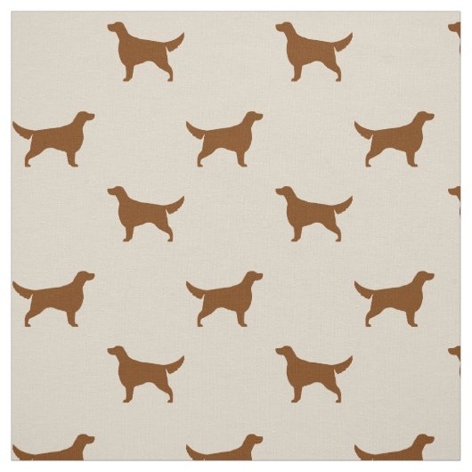 Irish Setter Silhouetten Muster| Hundezucht Stoff (Muster)