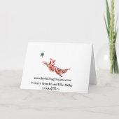 Irish Setter Sophie Karte (Rückseite)