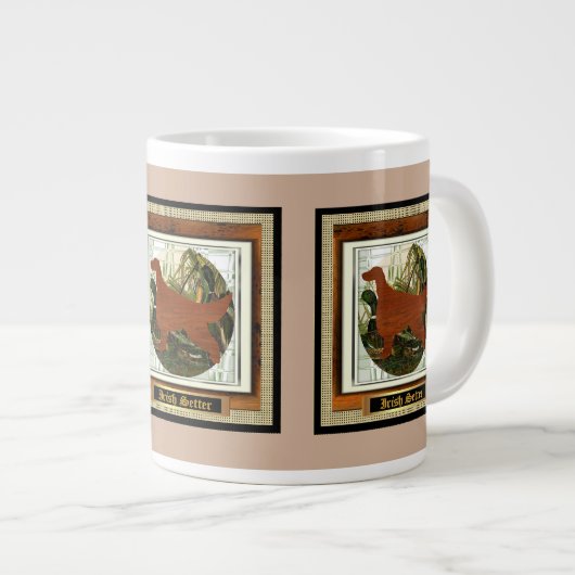 Irish Setter Sporting Geschenke Jumbo-Tasse (Vorderseite Rechts)