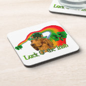 Irish Setter St Patricks Getränkeuntersetzer (Linke Seite)