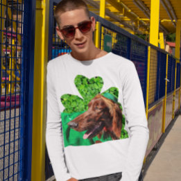 Irish Setter St. Patrick's Men's Lg Sleeve T - Shi T-Shirt