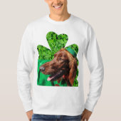 Irish Setter St. Patrick's Men's Lg Sleeve T - Shi T-Shirt (Vorderseite)