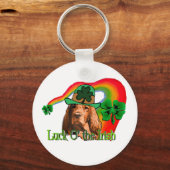 Irish Setter St. Patricks Schlüsselanhänger (Vorderseite)