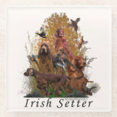 Irish Setter Tapestry T - Shirt Schlüsselanhänger Glasuntersetzer (Vorderseite)