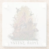 Irish Setter Tapestry T - Shirt Schlüsselanhänger Glasuntersetzer (Rückseite)