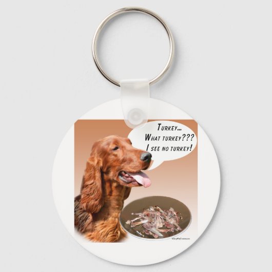 Irish Setter Türkei Schlüsselanhänger (Vorderseite)