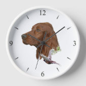 Irish Setter Uhr (Vorderseite)