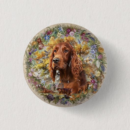 Irish Setter - Ultimate Upland Bird Dog Button (Vorderseite)
