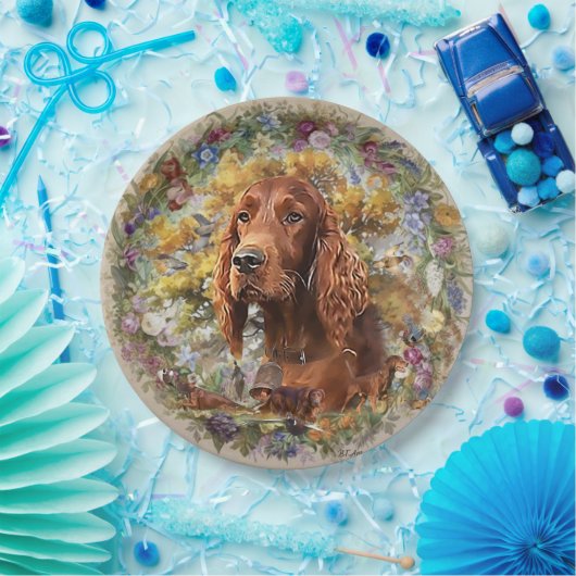 Irish Setter - Ultimate Upland Bird Dog Pappteller (Party)