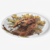 Irish Setter - Ultimate Upland Bird Dog Pappteller (Schrägansicht)
