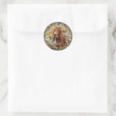 Irish Setter - Ultimate Upland Bird Dog Runder Aufkleber (Tasche)