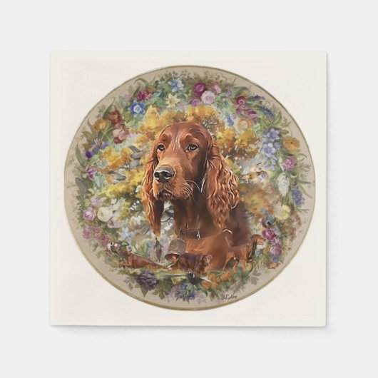 Irish Setter - Ultimate Upland Bird Dog Serviette (Vorderseite)