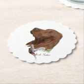 Irish Setter Untersetzer (angewinkelt)