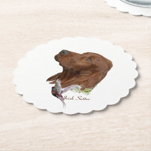 Irish Setter Untersetzer (angewinkelt)