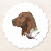Irish Setter Untersetzer (Vorderseite)