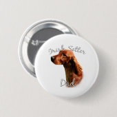 Irish Setter Vater 2 Button (Vorne & Hinten)