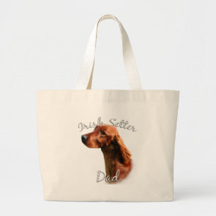 Irish Setter Vater 2 Jumbo Stoffbeutel