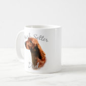 Irish Setter Vater 2 Kaffeetasse (Vorderseite Links)
