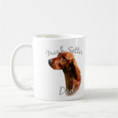 Irish Setter Vater 2 Kaffeetasse (Links)