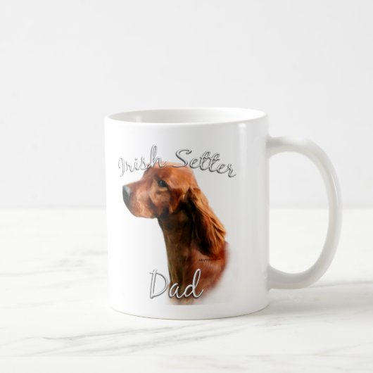 Irish Setter Vater 2 Kaffeetasse (Rechts)