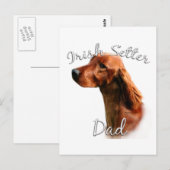 Irish Setter Vater 2 Postkarte (Vorne/Hinten)