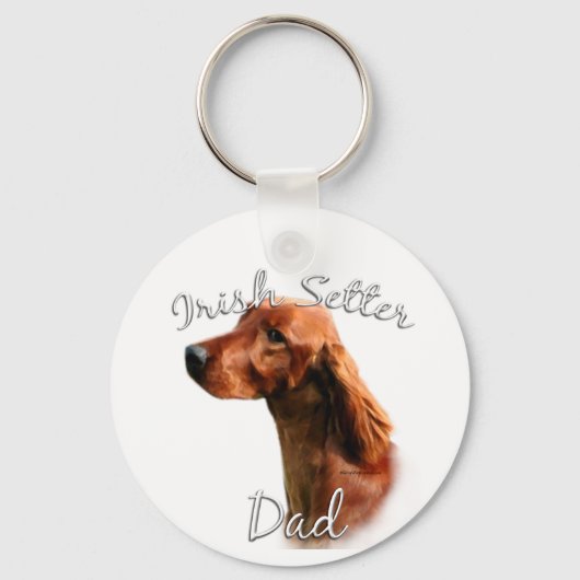 Irish Setter Vater 2 Schlüsselanhänger (Vorderseite)