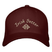 Irish Setter Vater Geschenke Bestickte Baseballkappe (Vorderseite)