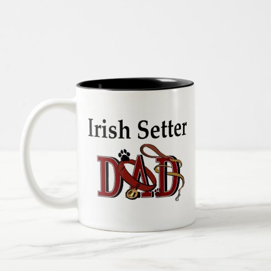 Irish Setter Vater Tasse (Links)