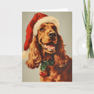 Irish Setter vintage personalisiertes Weihnachten
