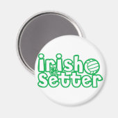 Irish Setter Volleyball Design Magnet (Vorderseite/Rückseite)