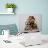Irish Setter , Walcockjagd, Art Aufkleber (Laptop auf Schreibtisch)