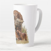 Irish Setter , Walcockjagd, Art Milchtasse (Rechte Ecke)