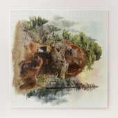 Irish Setter , Walcockjagd, Art Puzzle (Horizontal)