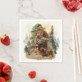 Irish Setter , Walcockjagd, Art Serviette (Beispiel)