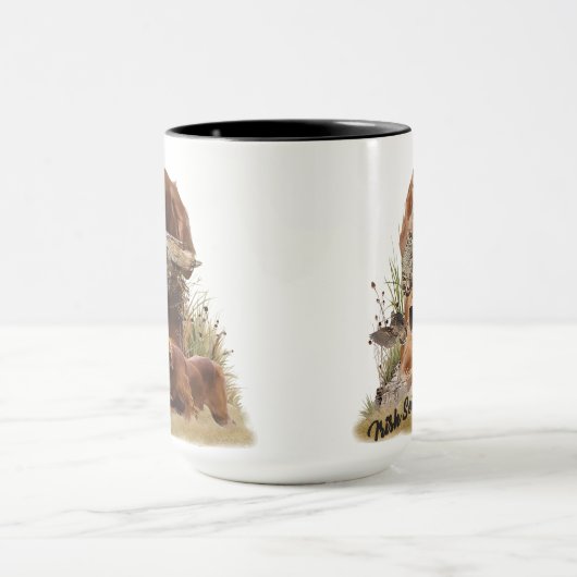 Irish Setter , Walcockjagd, Art Tasse (Zentrum)
